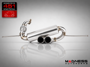 smart fortwo Performance Exhaust - 451 - SILA Concepts - Center Exit 
