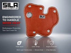 FIAT 500X Turbo Thermal Blanket - 1.4L Turbo - Red Silicone/ Fiberglass 