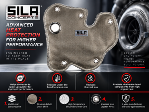 Dodge Dart Thermal Turbo Blanket - 1.4L Turbo - SILA Concepts - Titanium