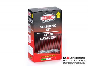 FIAT 124 Factory Air Filter Housing Upgrade Kit - SILA Concepts - Red Silicone - Deluxe Kit w/ BMC Filter
