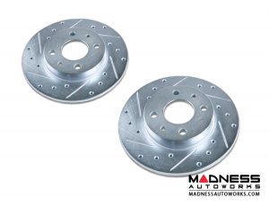 FIAT 500 Brake Rotors (2) - Rear - SILA Concepts - Performance 