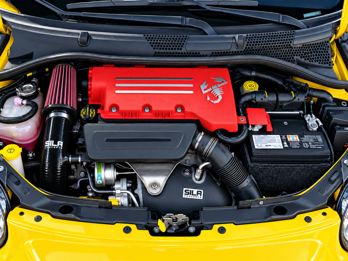 FIAT 500 Performance Air Intake - 1.4L Multi Air Turbo - RAM AIR Intake - Black - 2015 - on 