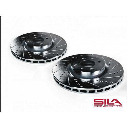 FIAT 500 Brake Rotors by SILA Concepts - Performance - Rear - Black