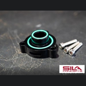 FIAT 500 Blow Off Adaptor Plate - SILA Concepts - Black - 1.4L Multi Air Turbo