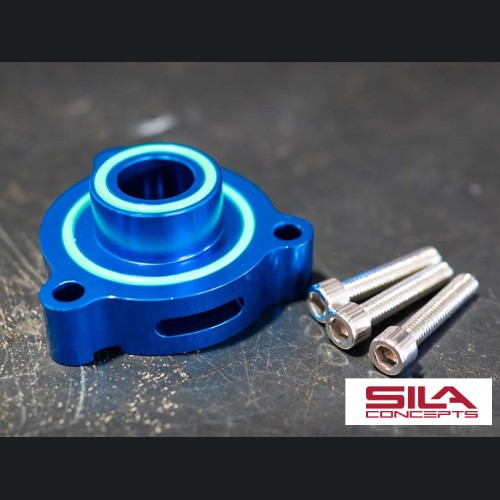 FIAT 500 Blow Off Adaptor Plate - SILA Concepts - Blue - 1.4L Multi Air Turbo