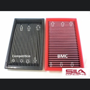 FIAT 124 Factory Air Filter Housing Upgrade Kit - SILA Concepts - Black Silicone - Deluxe Kit w/ BMC Filter