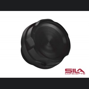 FIAT 124 Oil Cap - Black Anodized Billet