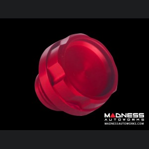 FIAT 500 Oil Cap - SILA Concepts - Red Anodized Billet